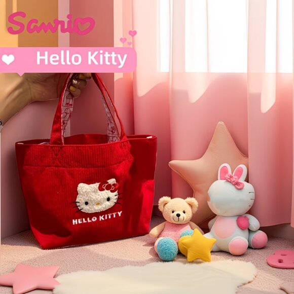 Sanrio Hello Kitty Women's Red Handbag/Tote - NEW - 8.46 in L x 9.29 in W - Picture 3 of 3
